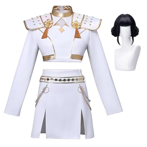 Diohauxi Rumi Cosplay Kostüm Zoey/Mira Anime Outfit mit Perücke Halloween Bühnenauftritte für Erwachsene Diohauxi Rumi Cosplay Kostüm Zoey/Mira Anime Outfit mit Perücke Halloween Bühnenauftritte für Erwachsene von Diohauxi