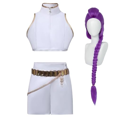 Diohauxi Rumi Cosplay Kostüm Zoey/Mira Anime Outfit mit Perücke Halloween Bühnenauftritte für Erwachsene Diohauxi Rumi Cosplay Kostüm Zoey/Mira Anime Outfit mit Perücke Halloween Bühnenauftritte für Erwachsene von Diohauxi