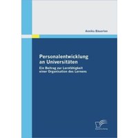 Personalentwicklung an Universitäten von Diplomica Verlag