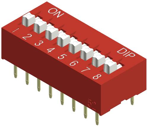 Diptronics NDS-03V DIP-Schalter Polzahl 3 Slide-Type von Diptronics