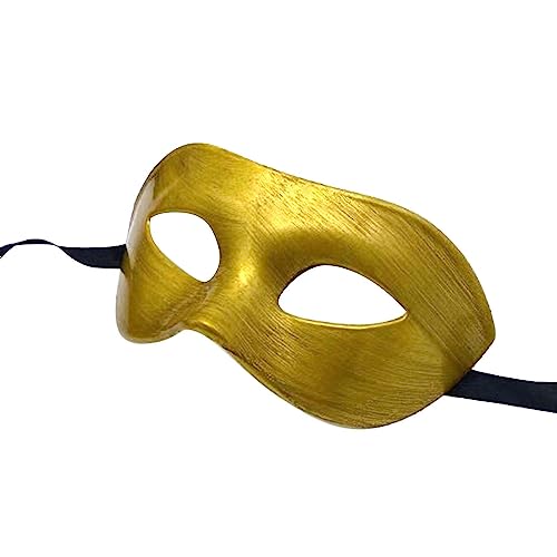 Dirfuny Gesichtsbehandlung, halbes Gesicht, wiederverwendbare Karnevals-Halloween-Gesichtsbehandlung für Maskerade, Gesicht für Cosplay Gras von Dirfuny