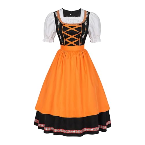 Dirfuny Karnevals-Outfit für Damen – modisches Damen-Oktoberfest-Kostüm, Oktoberfest-Kleid, stilvolles Bier-Karnevals-Outfit, Kostüme für Oktoberfest, Karneval von Dirfuny