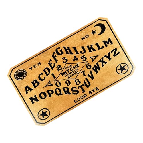 Dowsing Wahrsagungstafel | Metaphysische Botschaft Ouija Board - Metaphysische Botschaft Ouija, Hexe Holzbrett, tragbares sprechendes Geistbrett, lustiges metaphysisches Werkzeug für Anfänger von Dirfuny