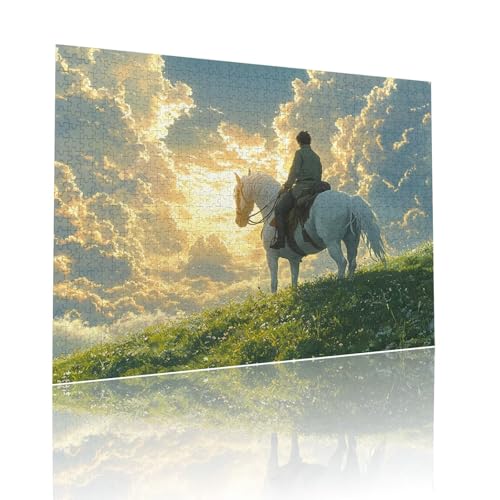 Puzzle Erwachsene 200 Teile Pferd Landschaft Educa Jigsaw für Kinder ab 8 Jahren Mädchen Jungen, Erwachsene Impossible Klassische Puzzles Schwer, Anspruchsvoll Spielspaß, Als Geschenke 25x35cm t-628 Puzzle Erwachsene 200 Teile Pferd Landschaft Educa Jigsaw für Kinder ab 8 Jahren Mädchen Jungen, Erwachsene Impossible Klassische Puzzles Schwer, Anspruchsvoll Spielspaß, Als Geschenke 25x35cm t-628 von Dirjuong