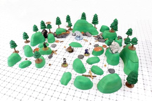 Dirt Cheap Dungeons Modulares Geländesystem – Owlbear Set TT RPG Geländebau für Dungeons & Dragons, Pathfinder, Kriegsspiele und mehr! von Dirt Cheap Dungeons