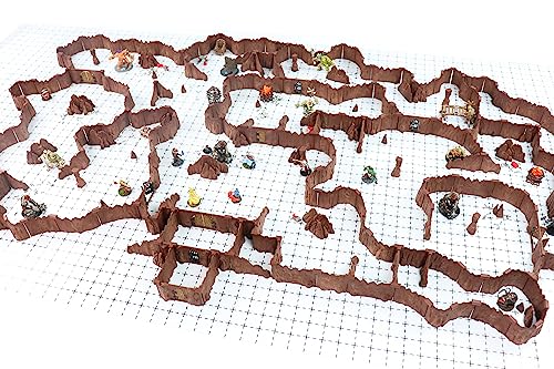 Modulares Höhlen-System: Tabletop & RPG Terrain Spielset für Dungeons & Dragons, Pathfinder, Burgen & Kreuzzüge, 13th Age, Runequest, Asunder, Zombicide und mehr! - Oger-Set von Dirt Cheap Dungeons