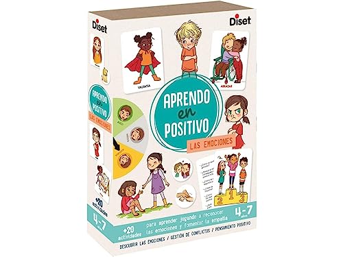 DISET 41201 Las Emociones Tiere Lernspiel in Positiv, bunt, 20x27,7x5,3 von Diset