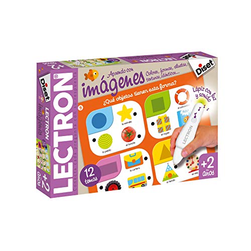 Diset 63821 Lectron Ich lerne mit Bildern Sin personaje Lernspiel für Kinder, bunt, 39x27x5,3 von Diset