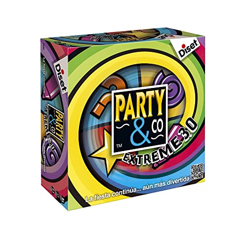 Diset - Party & Co Extreme 3.0, Multitest-Brettspiel für Erwachsene, ab 16 Jahren von Diset