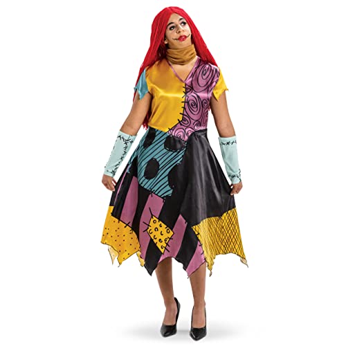 Adaptives Sally Kostüm, offizielles Disney The Nightmare Before Christmas Kostüm, Sally, Large (12-14) von Disguise