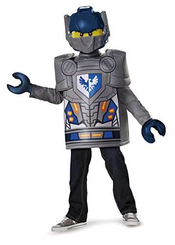 Clay Classic LEGO Nexo Knights Costume, Gray, Medium (7-8) von Disguise