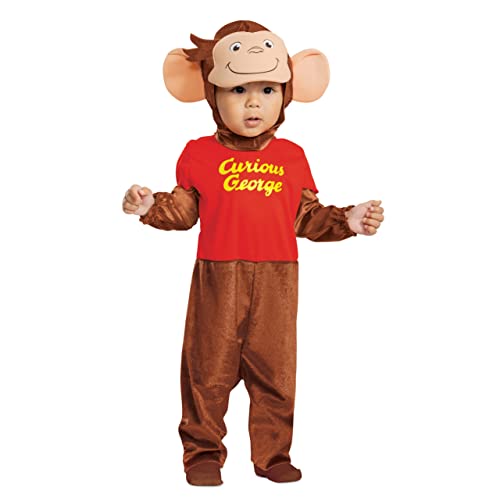 Curious George Costume for Kids, Official Curious George Costume, Toddler Size Small (2T) von Disguise