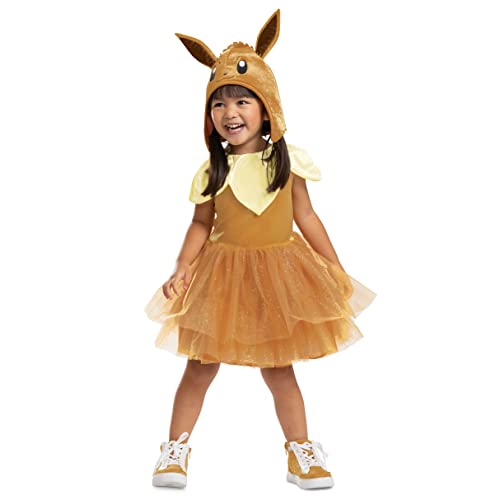 DISGUISE 128299M-20L EEVEE Tutu Kleinkindkleid, Pokemon Zubehör, Braun, Einheitsgröße von Disguise