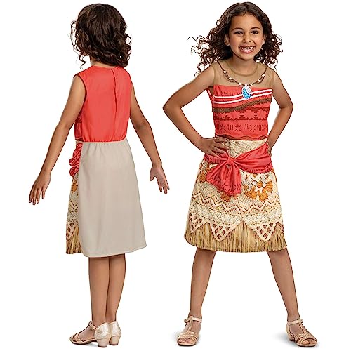 Disney Moana 2 Dress Up für Mädchen von Jakks Pacific, Mädchen-Abenteuer-Outfit, Mode für Rollenspiele, Verkleidung, offizielles Lizenzprodukt von Disney, toller Geburtstag für Mädchen, Größe XS von Disguise