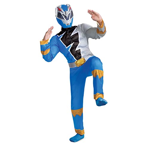 DISGUISE Offizielles Blue Power Rangers Kostüm für Kinder, Muscle Power Rangers, Verkleidung für Kinder, Kostüme für Jungen, Größe S von Disguise