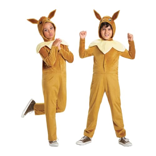 Disguise 109259G-EU-V2 Eevee Classic Jumpsuit Fancy Dress Costume, Multi von Disguise