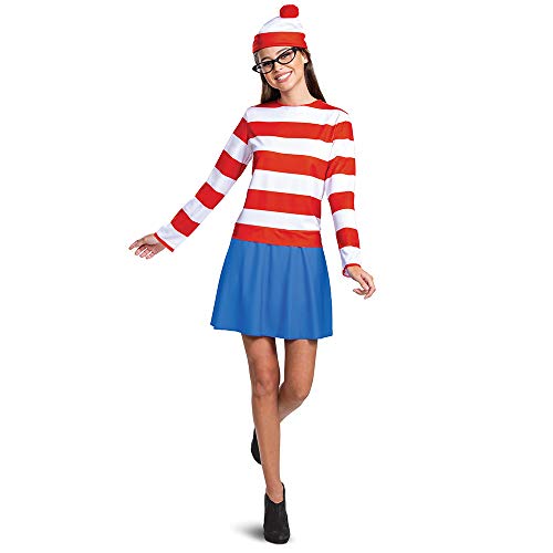Disguise 119489F Wheres Waldo Halloween, offizielles Wenda-Kostüm-Set für Erwachsene, mit Hemd und Rock, Outfit, mehrfarbig, Größe XL Disguise 119489F Wheres Waldo Halloween, offizielles Wenda-Kostüm-Set für Erwachsene, mit Hemd und Rock, Outfit, mehrfarbig, Größe XL von Disguise
