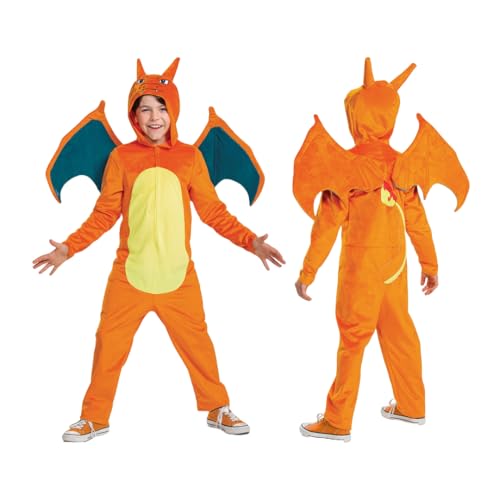 Disguise 121229L-EU-V2 Charizard Deluxe Fancy Dress Costume, Cartoon, Multi von Disguise