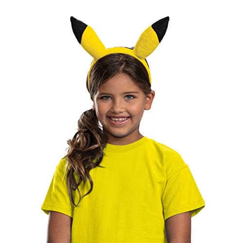 Disguise 148539-20L Pikachu Ears, Official Pokemon Costume Headband, Unisize (8+) Fancy Dress Accessory von Disguise