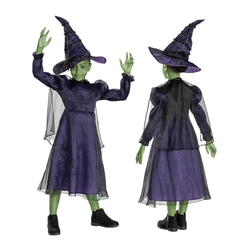 Disguise 167029L-EU Elphaba Deluxe (Eu) Fancy Dress Costume, Einfarbig, Multi von Disguise