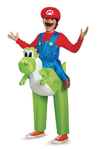 Disguise 85150CH-15L Mario reitet Yoshi aufblasbar Fancy Dress Costume, Cartoon, Multi, Child von Disguise