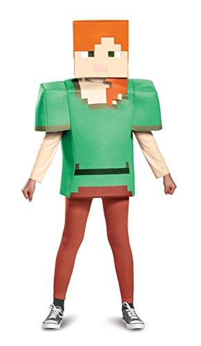 Disguise Minecraft Kostüm Mädchen Faschingskostüme Kinder Kostüm Minecraft Kostum Kinder Karneval Kostüme Geburstag, Alex Classic Kostüm Kinder - M (7-8 Jahre) von Disguise