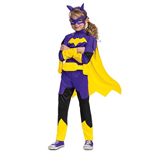 Disguise Batgirl-Kostüm, offizielles Batwheels Deluxe-Kostüm-Outfit und Batgirl-Maske, Größe (4-6) von Disguise