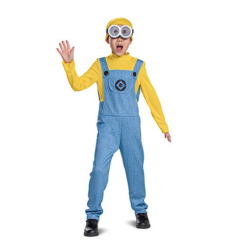 Disguise Bob Minions Kostüm für Kinder, offizielles Minion Overall Outfit mit Brille und Hut, klassische Größe S (4-6), mehrfarbig von Disguise