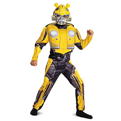 Disguise Bumblebee Classic Muscle Child Costume, Yellow, Medium/(7-8) von Disguise