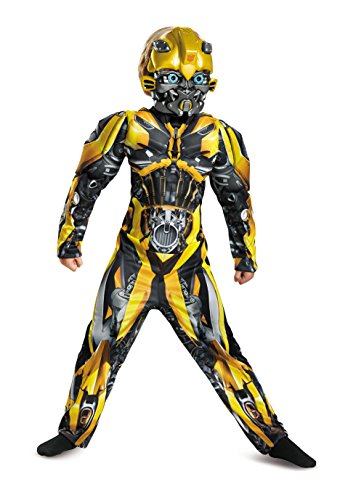 Disguise Bumblebee Movie Classic Muscle Costume, Yellow, Large (10-12) von Disguise