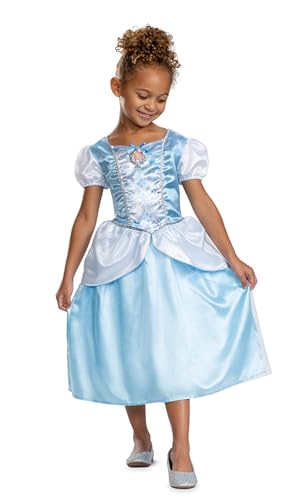 Disguise - Cinderella Classic/Kinderkostüm Mädchen/Verkleidung Disney Prinzessin/hellblau 158319 size XS (3-4) von Disguise