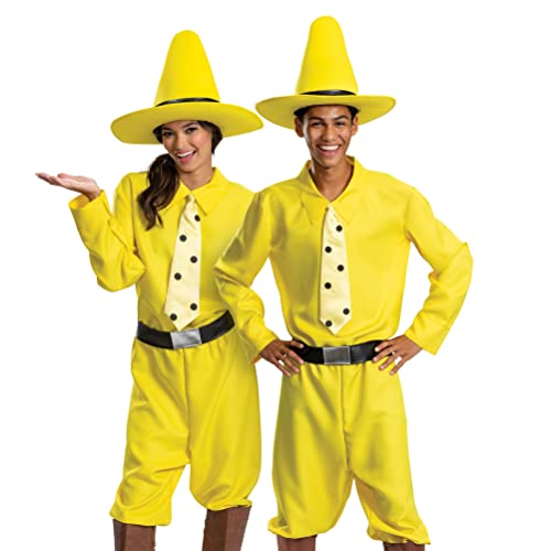 Disguise Curious George Person in The Yellow Hat Fancy Dress Costume for Adults Small/Medium von Disguise