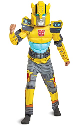 Disguise Disney Official Kostüm Kinder Bumblebee, Kostüm Roboter Kinder, Transformer Kostüme Für Jungen, Ausgefallenes Transformers Kostüm Kinder, Kostüm Kinder Roboter, Bumblebee Transformer Kostüm S von Disguise