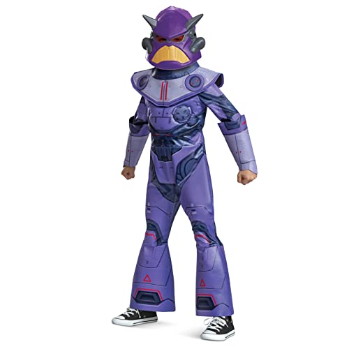 Disney Offizielles Deluxe Lightyear Zurg Kostüm Kinder Jungen, Toy Story Kostum, Fashingskostüm, Karneval, Geburstag Costume, Kinds Jungs Astronauten, Kostüm Kinder Größ S von Disguise