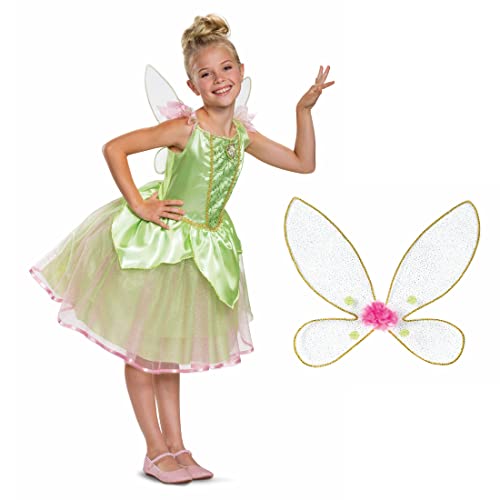 Disguise Disney Official Tinkerbell Kostüm Kinder, Schickes Tinkerbell Kostüme, Karneval Kostüm Tinkerbell, Tinkerbell Dress, Tinkerbell Kleid, Tinker Bell Kostüm, Tinkerbell Costume M von Disguise