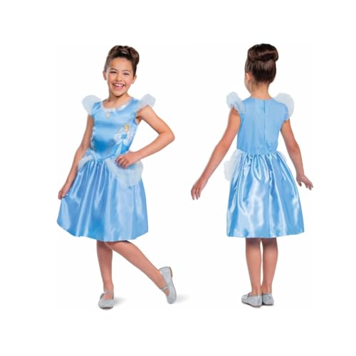 Offizielles Disney-Prinzessinnen-Kostüm, Cinderella-Kostüm für Mädchen, Größe XS, für Mädchen von 3 bis 4 Jahren von Disguise