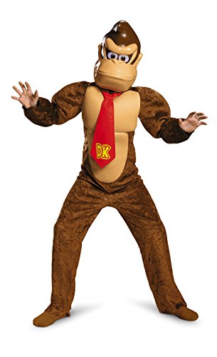 Disguise Donkey Kong Deluxe Super Mario Bros. Nintendo Costume, Small/4-6 von Disguise