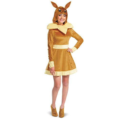 Disguise Eevee Kostüm, offizielles Pokemon Deluxe Erwachsenenkostüm und Kopfbedeckung, Eevee, Extra Large (18-20) von Disguise