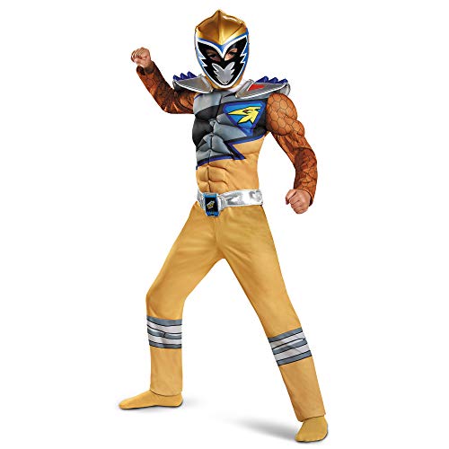 Disguise Gold Ranger Dino Charge Classic Muscle Costume, Medium (7-8) by Disguise von Disguise