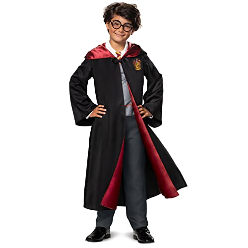 Disguise Harry Potter Costume Kids Deluxe Hooded Robe and Jumpsuit, Children Size Small (4-6) von Disguise