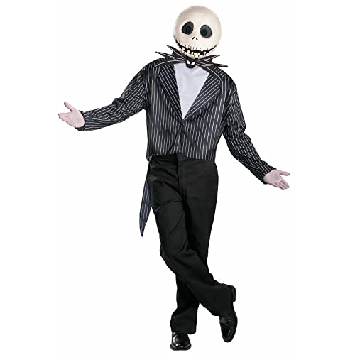 Disney Offizielles Jack Skellington-Kostüm, Halloween, Alptraum-Skelett vor Weihnachten, für Herren, Größe L von Disguise