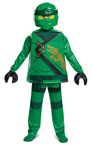 Disguise Ninijago Offizielles Kostüm für Kinder, Ninjago, Ninjago, Kostüm für Kinder, Ninjago-Kostüm, Grün, Ninjago-Kostüm für Kinder, Halloween-Kostüm, Ninjago, Größe L von Disguise