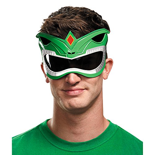 Disguise Men's Green Ranger Adult 1/4 Costume Mask, Green, One Size von Disguise