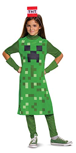 Disguise Offizielles Creeper Minecraft Kostüm Mädchen Faschingskostüme Kinder Kostüm Minecraft Kostum Kinder Karneval Kostüme Geburstag M von Minecraft