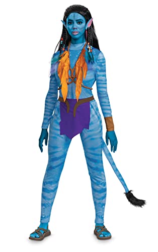 Disguise Neytiri Kostüm, Deluxe, offizielles Disney-Avatar, Art des Wassers, Erwachsenen-Outfit und Ohren mit Zubehör, Neytiri, Extra Large (18-20) von Disguise