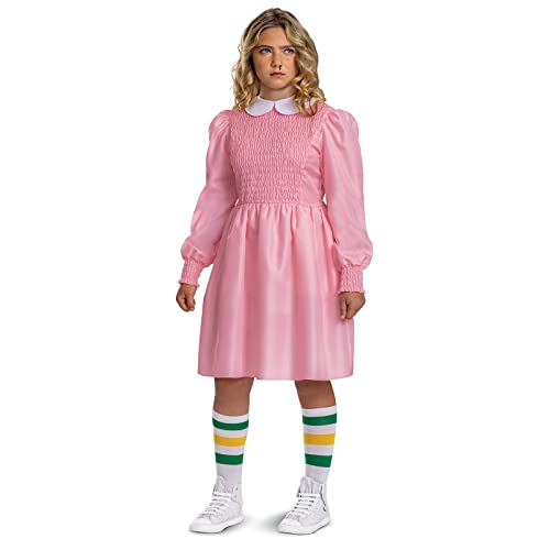 Disguise Offizielles Netflix Premium Eleven Kostüm Stranger Things Outfit Costume, Elfie Stranger Things Kostüm Elfe Kind Madchen Kinder Elfi Faschingskostüm Karneval Kostüme Cosplay Größ L von Disguise