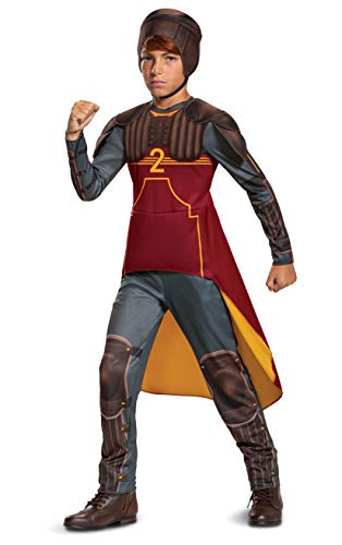 Disguise Ron Weasley Quidditch Costume for Kids, Deluxe Harry Potter Boys Outfit, Children Size Large (10-12) Red von Disguise