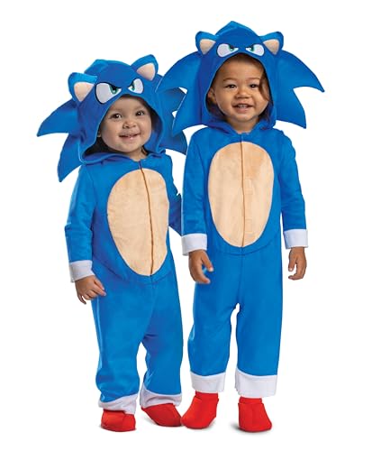 Disguise Sonic 2 Säugling Sonic Kostüm, offizielles Sonic 2 Kostüm für Säuglinge, Größe 6-12 Monate von Disguise