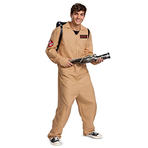 Disguise Unisex Erwachsene Ghostbusters Kostüm Outfit, Offizieller Deluxe Ghostbuster-Overall, wie abgebildet, Größe M (38-40) von Disguise