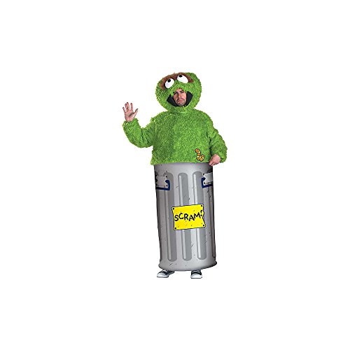 Disguise Oscar The Grouch Kostüm für Erwachsene, Grün, X-Large (42-46) von Disguise